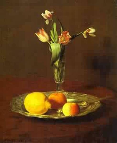 Lemons apples and tulips citron pommes et tulipes 1865 xx